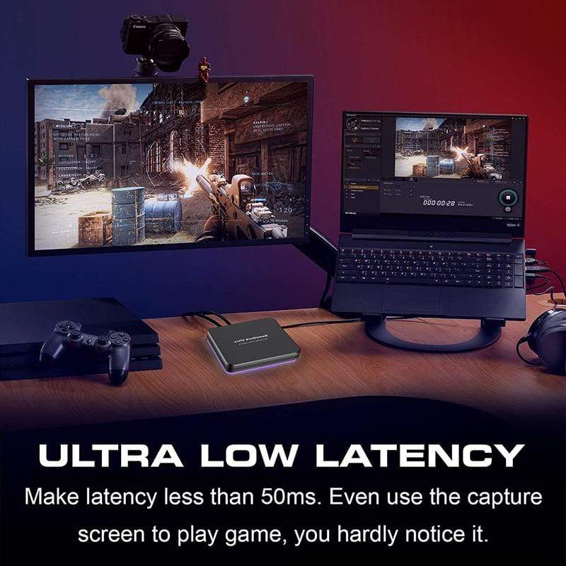 Planet Gates HDMI Game Capture Card, Live Stream and Record in 4K30P or 1080P 120HZ,HDR Video Pass-Through up to 240fps,Ultra-Low Latency