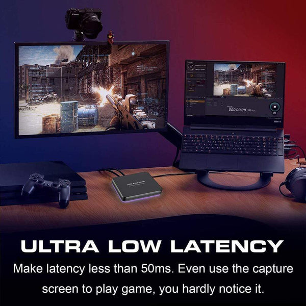 Planet Gates HDMI Game Capture Card, Live Stream and Record in 4K30P or 1080P 120HZ,HDR Video Pass-Through up to 240fps,Ultra-Low Latency