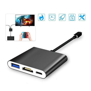 Planet Gates HDMI Type C Adapter For Nintend Switch Hub USB-C to HDMI Mini Switch Dock Station HD Transfer For MacBook Xiaomi Laptop Phones