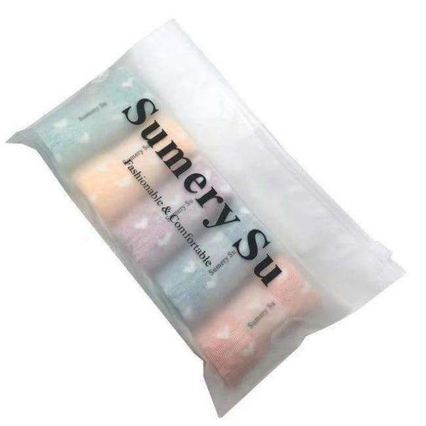 Planet Gates HE with Gift Bag / One Size Flower Socks Women Cute Cotton Casual Happy Short Ankle Socks Female Ladies Girl European Style 5 Pairs /Lot