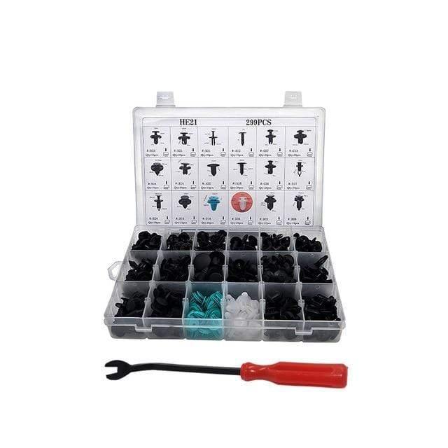 Planet Gates Auto Car Screw Set Vehicle Body Plastic Push Pin Rivet Fasteners Trim Clip  Repair Assortment Tool Set  100 350 299 415Pc