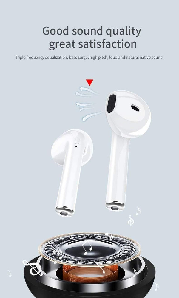 Planet Gates Headphone Mini Tws i10 Earphone Latest Bt 5.0 True Wireless Earbuds 4 Hours Long Working Play Time