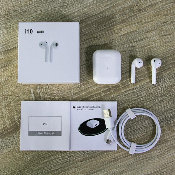 Planet Gates Headphone Mini Tws i10 Earphone Latest Bt 5.0 True Wireless Earbuds 4 Hours Long Working Play Time