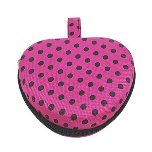 Planet Gates Heart Black Dots Bag Bra Drawer Organizers Underware Lingerie Protect Holder Box Portable Journey Mesh Clothing Wardrobe Storage Home Organization