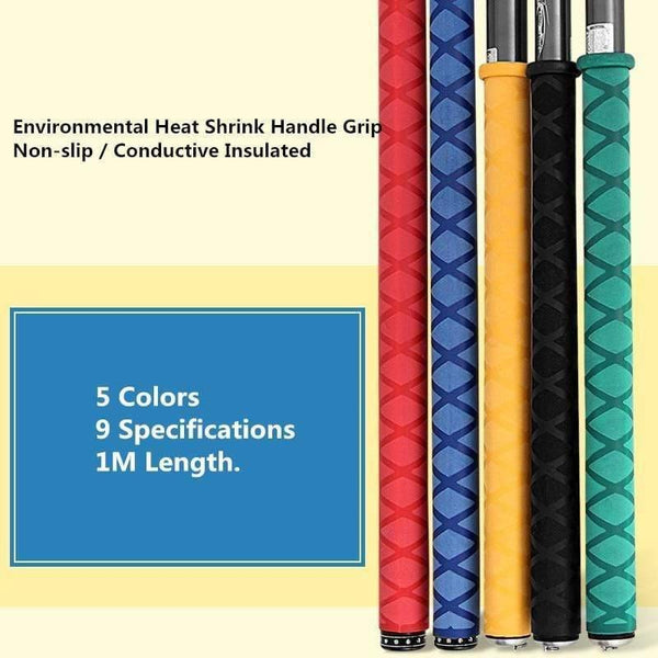 Planet Gates Heat Shrink Tube Fishing Rod Handle Grip 1M Nonslip Insulation Tubing Sleeve for Golf Tennis Badminton Rackets 5 Color