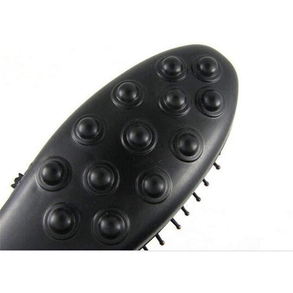 Planet Gates Heath Electric Frosted Massage Comb Vibrating Massage Hair Brush Electrodos Relaxation Massage Comb Hair Care Hotsale