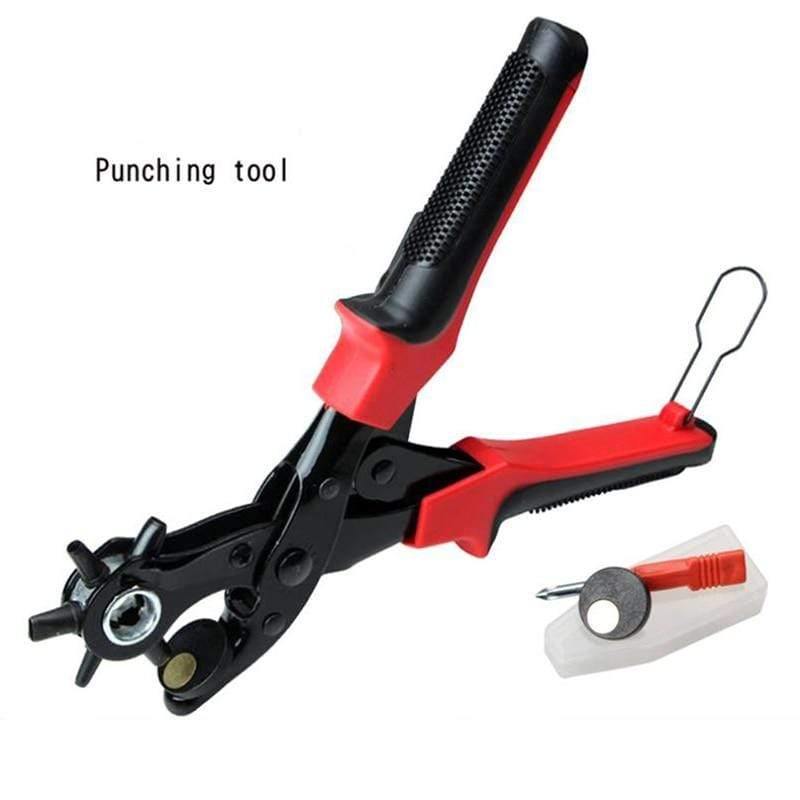 Planet Gates Heavy Duty Leather Belt Hole Punch Plier Eyelet Puncher Revolve Sewing Machine Bag Setter Tool Watchband Household Strap leather