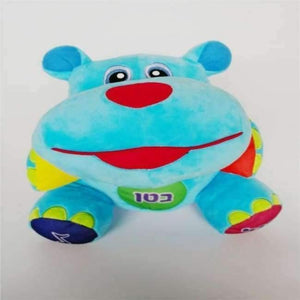 Planet Gates Hebrew Hippo Hebrew Russian Lithuanian Latvian Portuguese Singing Speaking Toy Dog Musical Doll Hippo Baby Educational Puppy