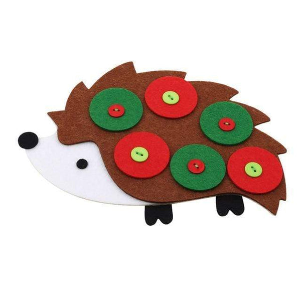 Planet Gates Hedgehog 24X17.6cm Teaching Kindergarten Manual DIY Weave Cloth Baby Early Learning Education Toys Montessori Teaching Aids Math Toys