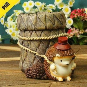 Planet Gates Hedgehog / China Cute Pen Holder Rabbit/Cactus/Unicorn Pencil Holder Kawaii Desk Accessories Office Stationery Desk Organizer