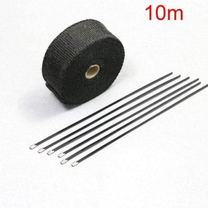 Planet Gates HEI-10M Motorcycle Exhaust Pipe Protection Heat Shield Insulat Wrap For KAWASAKI Vulcan 900 Zzr 400 Er6F Vulcan 800 Ninja 650 Zx6R 2006