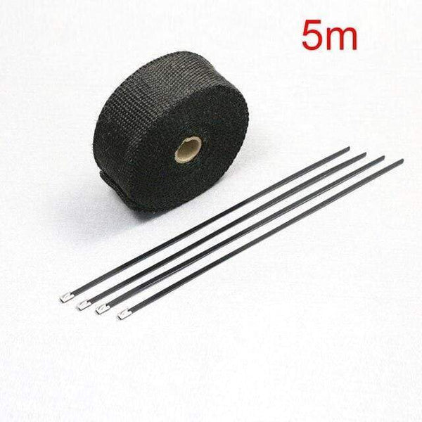 Planet Gates HEI-5M Motorcycle Exhaust Pipe Protection Heat Shield Insulat Wrap For KAWASAKI Vulcan 900 Zzr 400 Er6F Vulcan 800 Ninja 650 Zx6R 2006