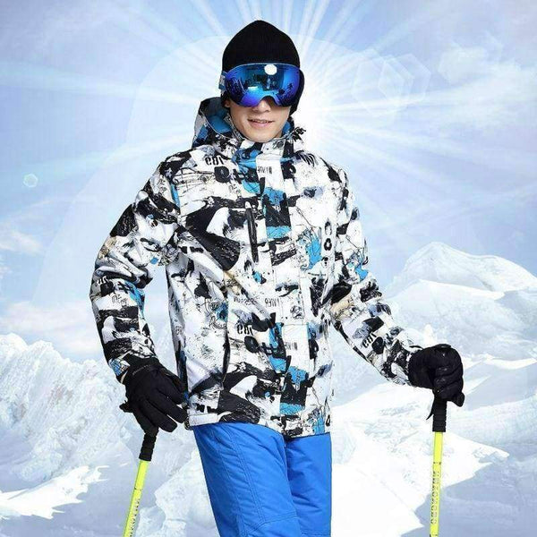 Planet Gates Hei Tu Ya / M Men Ski Jacket Winter  New Outdoor High Quality Windproof Waterproof Thicken Warm Snow Snowboard Ski Jacket Brands Hooded