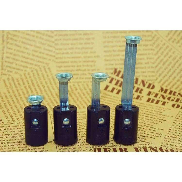 Planet Gates Height 43mm / E14 Black Lamp Bases E14 Candle Lamp Holders Edison Screw Caps Pendant Light Lamps Socket DIY Light Accessories 12CS free shipping