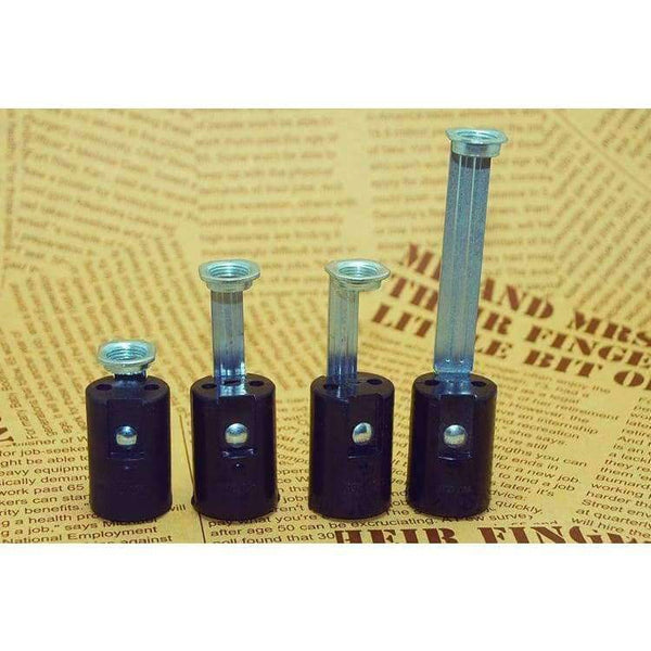 Planet Gates Height 43mm / E14 Black Lamp Bases E14 Candle Lamp Holders Edison Screw Caps Pendant Light Lamps Socket DIY Light Accessories 12CS free shipping