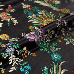 Planet Gates heise / 50x75cm Flower Fabrics Brocade Jacquard Pattern Fabric For Sewing Cheongsam And Kimono Material For DIY
