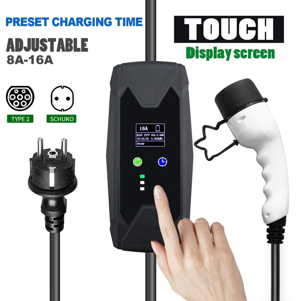 Planet Gates HEISEN 16A adjustable Type 2 Setable EU Electric Car Iec 62196 EV Charger Controller