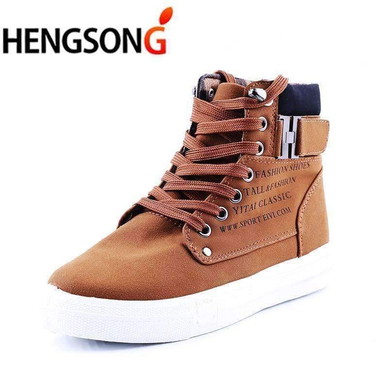 Planet Gates HENGSONG Men's Vulcanize Shoes Spring Autumn Shoes Warm Men Shoes Tenis Masculino Male Men's Vulcanize Shoes Botas Men TR871485