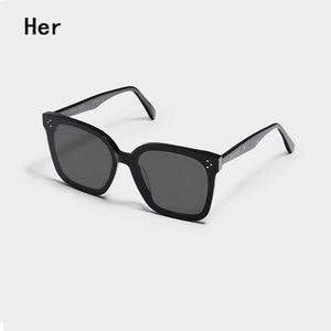 Planet Gates Her-black Korea Brand Design GENTLE Sunglasses  Women Men Acetate Superior Quality Popular Sunglasses With  Original  Case