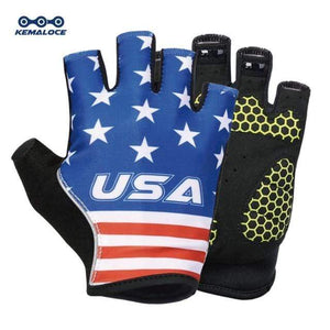 Planet Gates HG008 / M Cycling Gloves Men Women Road Racing Half Finger Summer Mittens Non-Slip Reflective Outdoor Sport Adult MTB Bike Glove