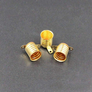 Planet Gates HGhomeart 50pcs Mini E10 Lamp Socket Lighting Accessories Lamp Fitting Pure Copper Lampholder Holder E10 Holder for Light Bulbs