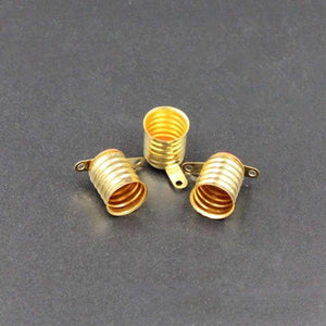 Planet Gates HGhomeart 50pcs Mini E10 Lamp Socket Lighting Accessories Lamp Fitting Pure Copper Lampholder Holder E10 Holder for Light Bulbs