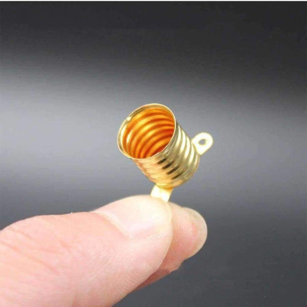 Planet Gates HGhomeart 50pcs Mini E10 Lamp Socket Lighting Accessories Lamp Fitting Pure Copper Lampholder Holder E10 Holder for Light Bulbs