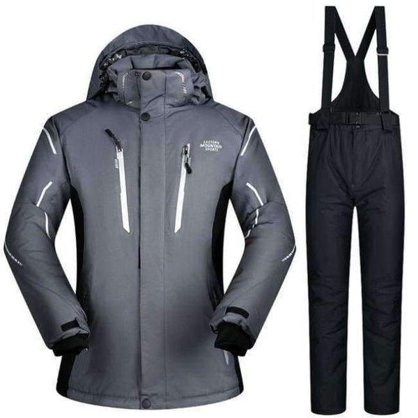 Planet Gates HH And Black / XL Mens Ski Jacket And Pant Outdoor Sport Wear Waterproof Super Warm Snow Snowboard Suit Thicken Cross Country Skiing Clothes Brand