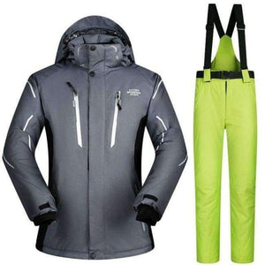 Planet Gates HH And Green / XL Mens Ski Jacket And Pant Outdoor Sport Wear Waterproof Super Warm Snow Snowboard Suit Thicken Cross Country Skiing Clothes Brand