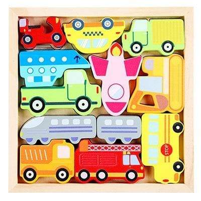 Planet Gates HH015 Colorful 3D Puzzle Wooden Toys High Quality Tangram Math Toys Jigsaw Game Children Preschool Imagination Educational Toy