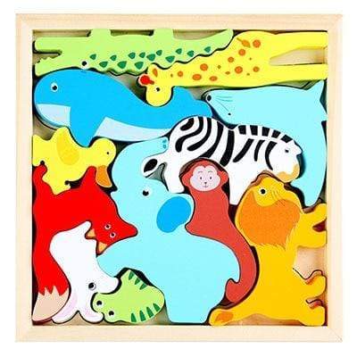Planet Gates HH017 Colorful 3D Puzzle Wooden Toys High Quality Tangram Math Toys Jigsaw Game Children Preschool Imagination Educational Toy