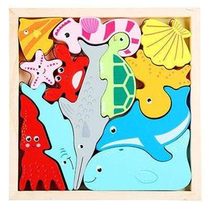 Planet Gates HH018 Colorful 3D Puzzle Wooden Toys High Quality Tangram Math Toys Jigsaw Game Children Preschool Imagination Educational Toy