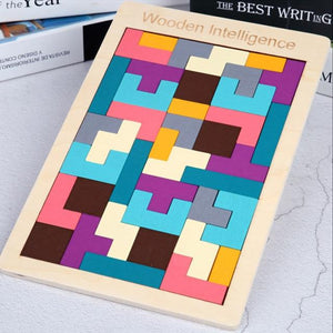 Planet Gates HH095 Colorful 3D Puzzle Wooden Toys High Quality Tangram Math Toys Jigsaw Game Children Preschool Imagination Educational Toy