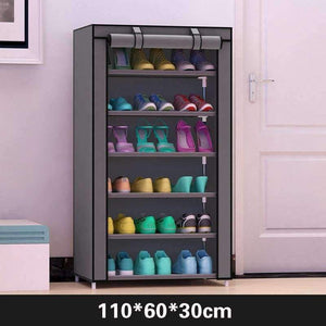 Planet Gates HH341800CO / China Thicken Non-woven Cloth Seven Layers Dustproof Shoe Cabinet Creative DIY Assembly Shoe Storage Shelf Simple Shoe Rack Furniture
