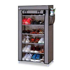 Planet Gates HH341800GR / China Actionclub Simple Fashion Small Shoes Rack Non-woven Cloth Shoes Storage Cabinet DIY Assembly Shoe Organizer Shelves Furniture