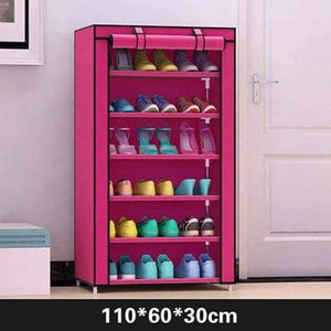 Planet Gates HH342300RO / China Thicken Non-woven Cloth Seven Layers Dustproof Shoe Cabinet Creative DIY Assembly Shoe Storage Shelf Simple Shoe Rack Furniture