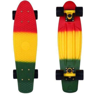 Planet Gates hhl-ch / China 22" Cruiser Skateboard Mini Plastic Skate Board Retro Longboard Graphic Galaxy Starry Printed Skate