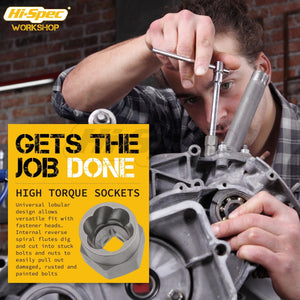 Planet Gates Hi-Spec 14pc Damaged Screw Extractor Cr-Mo Steel Bolt Nut Remover  Car Tool Kit Hand Tools Kit 6.35 -19m in Tool Box