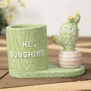 Planet Gates Hi Sunshine / China Cute Pen Holder Rabbit/Cactus/Unicorn Pencil Holder Kawaii Desk Accessories Office Stationery Desk Organizer