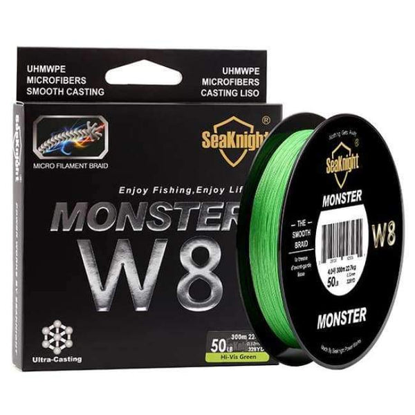 Planet Gates Hi-Vis Green / 150M 15LB W8 Fishing Line 150M 300M 500M 8 Strands Braided Fishing Line Multifilament PE Line 15 20 30 40 50 80 100LB