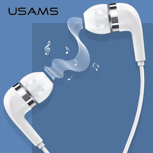 Planet Gates Hifi Earphone In-Ear 3.5mm Original USAMS AUX with Mic Wire Control for iphone Xiaomi mobile phone MP3 headphone