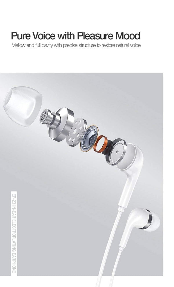 Planet Gates Hifi Earphone In-Ear 3.5mm Original USAMS AUX with Mic Wire Control for iphone Xiaomi mobile phone MP3 headphone