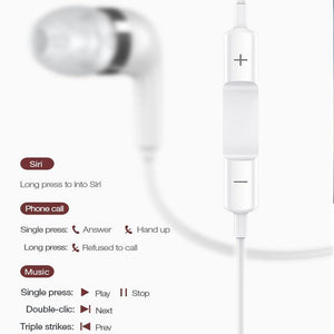 Planet Gates Hifi Earphone In-Ear 3.5mm Original USAMS AUX with Mic Wire Control for iphone Xiaomi mobile phone MP3 headphone