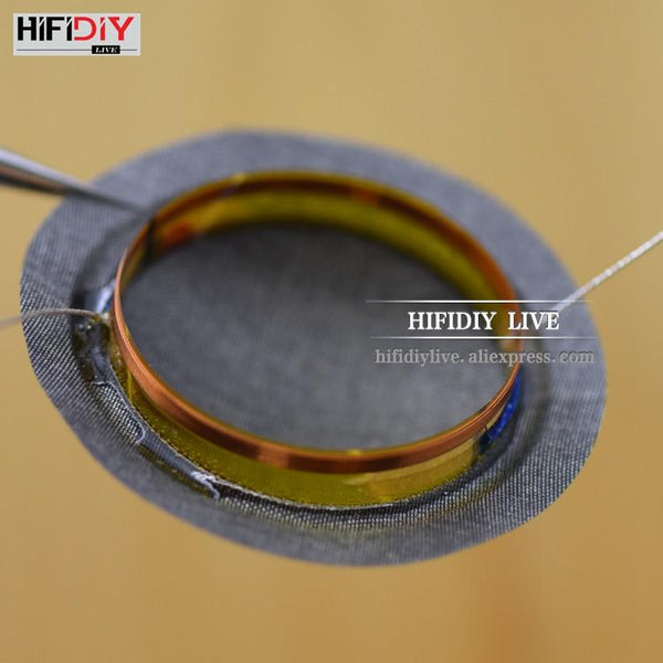 Planet Gates HIFIDIY LIVE 2pcs/set 1 inch 25.4 25.5mm Tweeter Voice Coil soft black/Transparent Silk Membrane Treble Speaker Repair Parts DIY