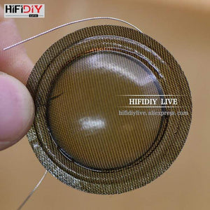 Planet Gates HIFIDIY LIVE 2pcs/set 1 inch 25.4 25.5mm Tweeter Voice Coil soft black/Transparent Silk Membrane Treble Speaker Repair Parts DIY
