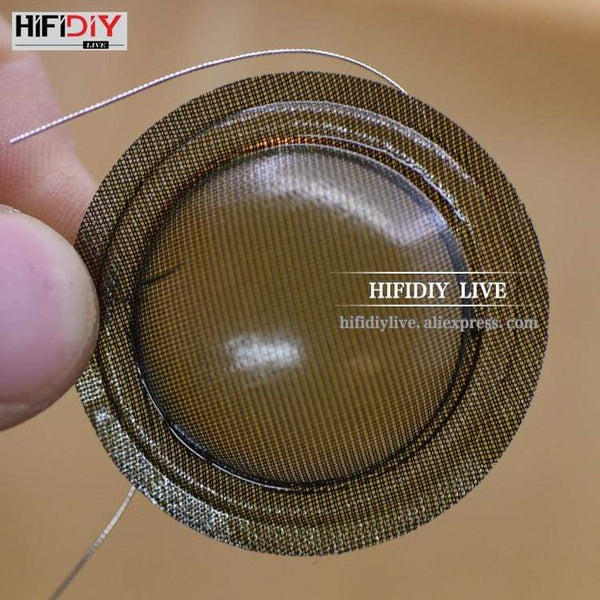 Planet Gates HIFIDIY LIVE 2pcs/set 1 inch 25.4 25.5mm Tweeter Voice Coil soft black/Transparent Silk Membrane Treble Speaker Repair Parts DIY