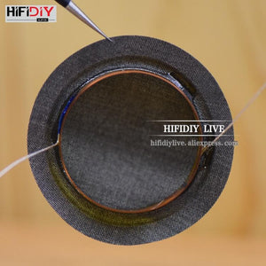 Planet Gates HIFIDIY LIVE 2pcs/set 1 inch 25.4 25.5mm Tweeter Voice Coil soft black/Transparent Silk Membrane Treble Speaker Repair Parts DIY