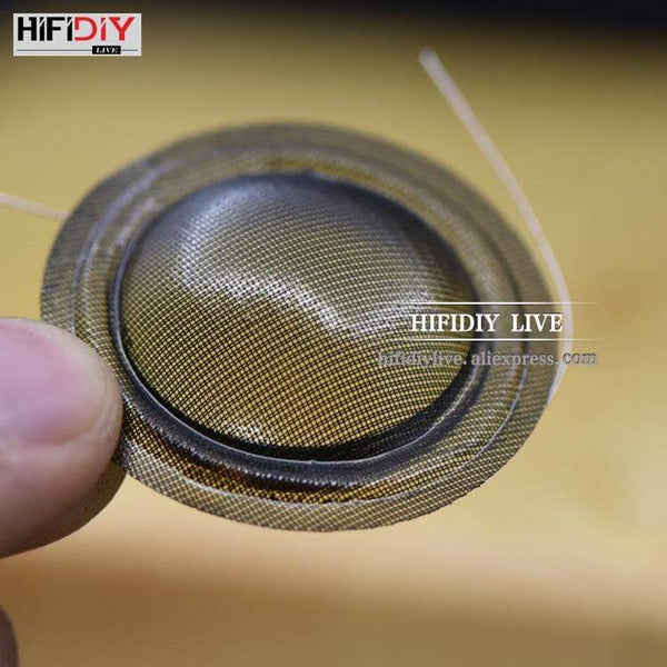 Planet Gates HIFIDIY LIVE 2pcs/set 1 inch 25.4 25.5mm Tweeter Voice Coil soft black/Transparent Silk Membrane Treble Speaker Repair Parts DIY