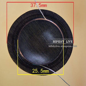 Planet Gates HIFIDIY LIVE 2pcs/set 1 inch 25.4 25.5mm Tweeter Voice Coil soft black/Transparent Silk Membrane Treble Speaker Repair Parts DIY