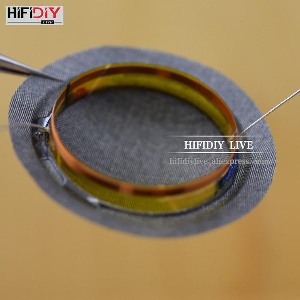 Planet Gates HIFIDIY LIVE 2pcs/set 1 inch 25.4 25.5mm Tweeter Voice Coil soft black/Transparent Silk Membrane Treble Speaker Repair Parts DIY